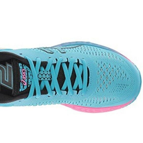 ASICS 1012A026.400 GEL-Kayano® 25 Wmn's (M) Aquarium/Black Mesh Running Shoes - Picture 9 of 11